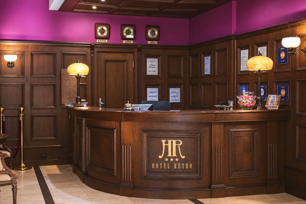 Hotel Retro lobi iç mekânı